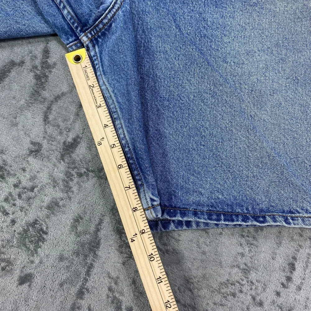 Vintage Calvin Klein Denim Shorts Mens 40 Blue Double Stone Wash Workwear Jeans